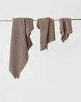 Mocha waffle towel set (3 pcs)