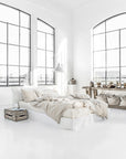 Natural linen duvet cover