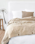 Natural linen duvet cover