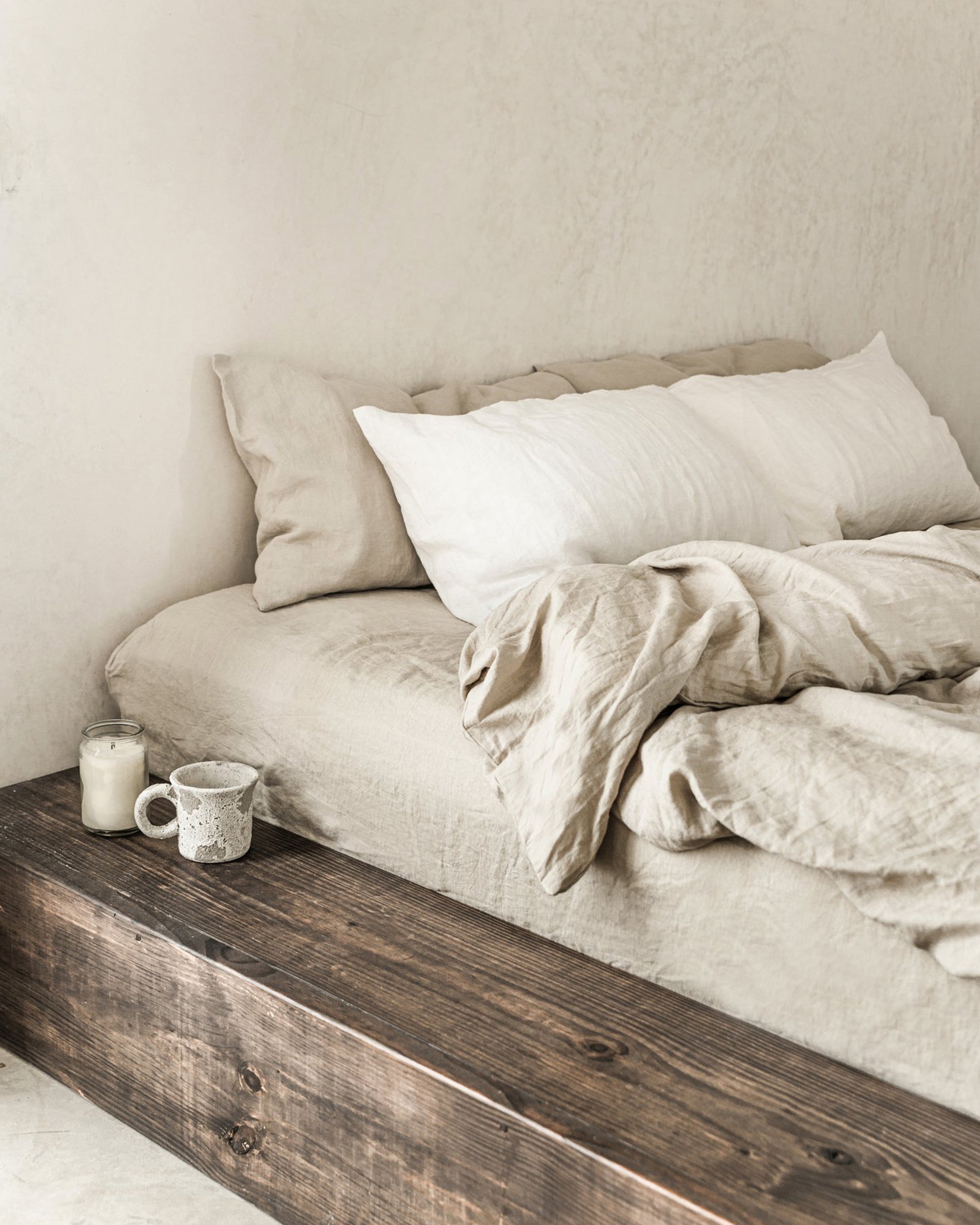 Natural linen duvet cover