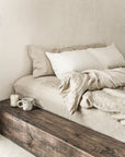 Natural linen duvet cover