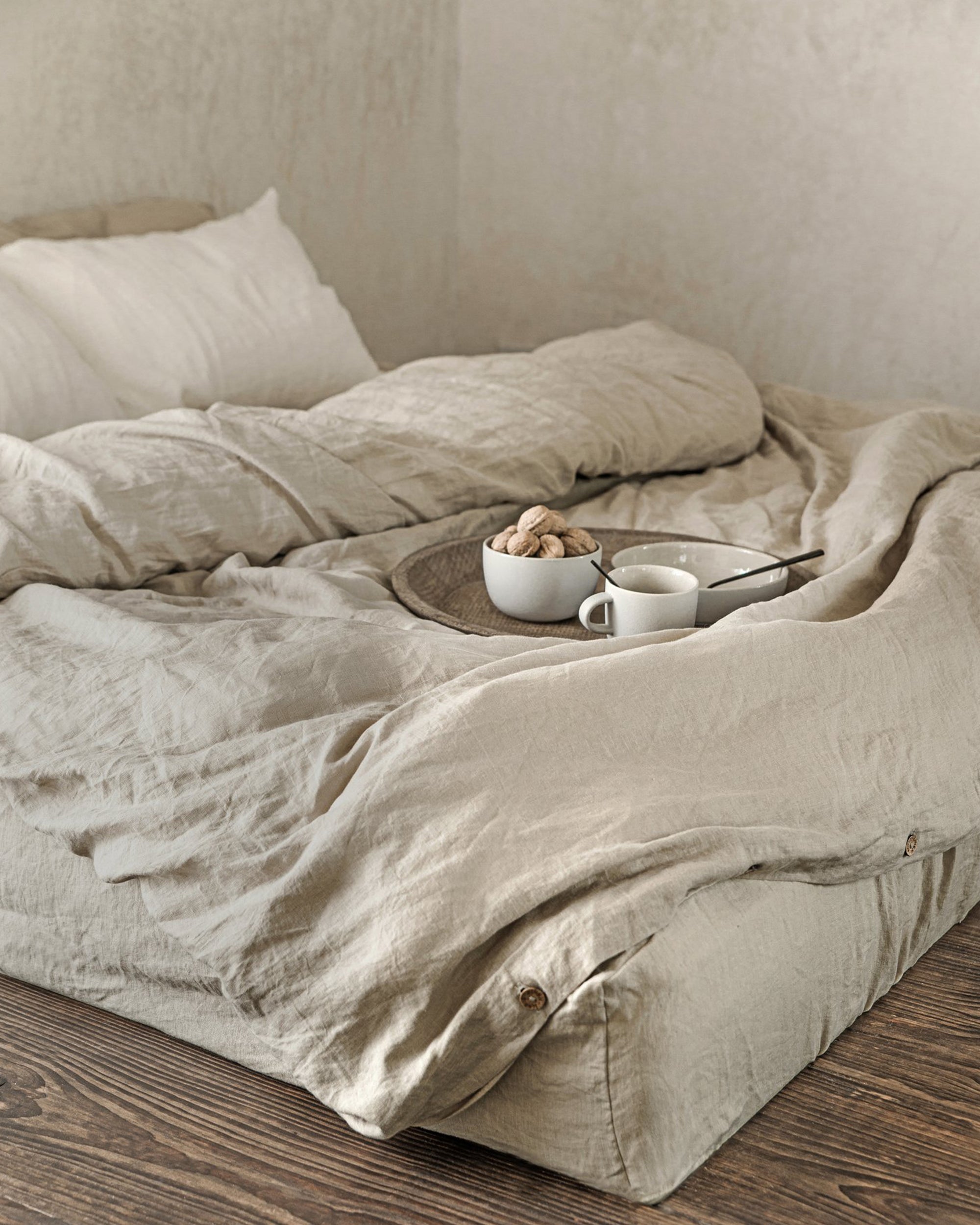 Natural linen duvet cover