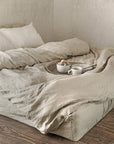 Natural linen duvet cover