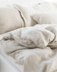 Natural linen duvet cover