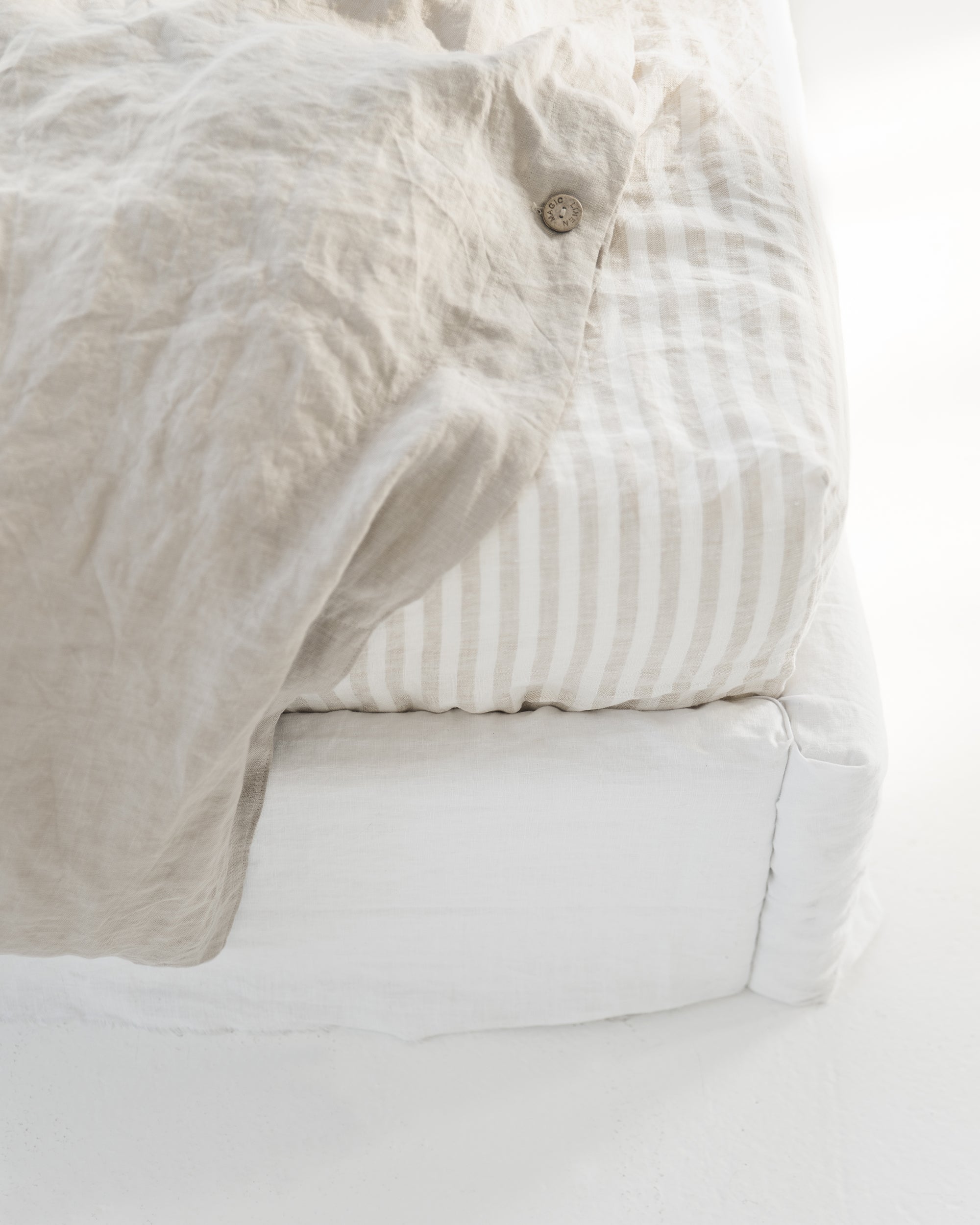 Natural linen duvet cover