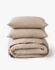 Natural linen duvet cover set (3 pcs)