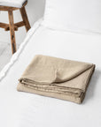 Natural linen flat sheet