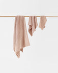 Peach waffle towel set (3 pcs)