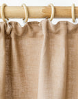 Pencil pleat linen curtain panel (1 pcs) in Latte