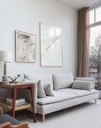 Pencil pleat linen curtain panel (1 pcs) in Natural linen