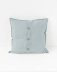 Pillow cover with buttons in Dusty blue