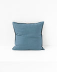 Pillow cover with buttons in Gray blue