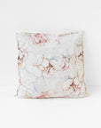 Pillow cover with buttons in Pastel peonies print