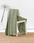 Pistachio waffle blanket