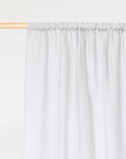 Rod pocket linen curtain panel (1 pcs) in Light gray