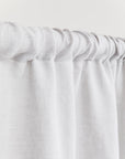 Rod pocket linen curtain panel (1 pcs) in Light gray