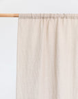 Rod pocket linen curtain panel (1 pcs) in Natural linen