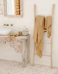 Sandy Beige waffle towel set (3 pcs)