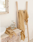 Sandy Beige waffle towel set (3 pcs)