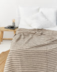 Thin Striped waffle blanket