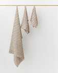 Thin Striped waffle towel set (3 pcs)