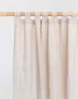 Tab top linen curtain panel (1 pcs) in Natural linen