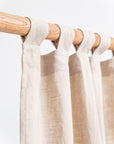 Tab top linen curtain panel (1 pcs) in Natural linen