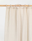 Tie top linen curtain panel (1 pcs) in Natural linen