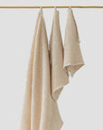 Vanilla waffle towel set (3 pcs)