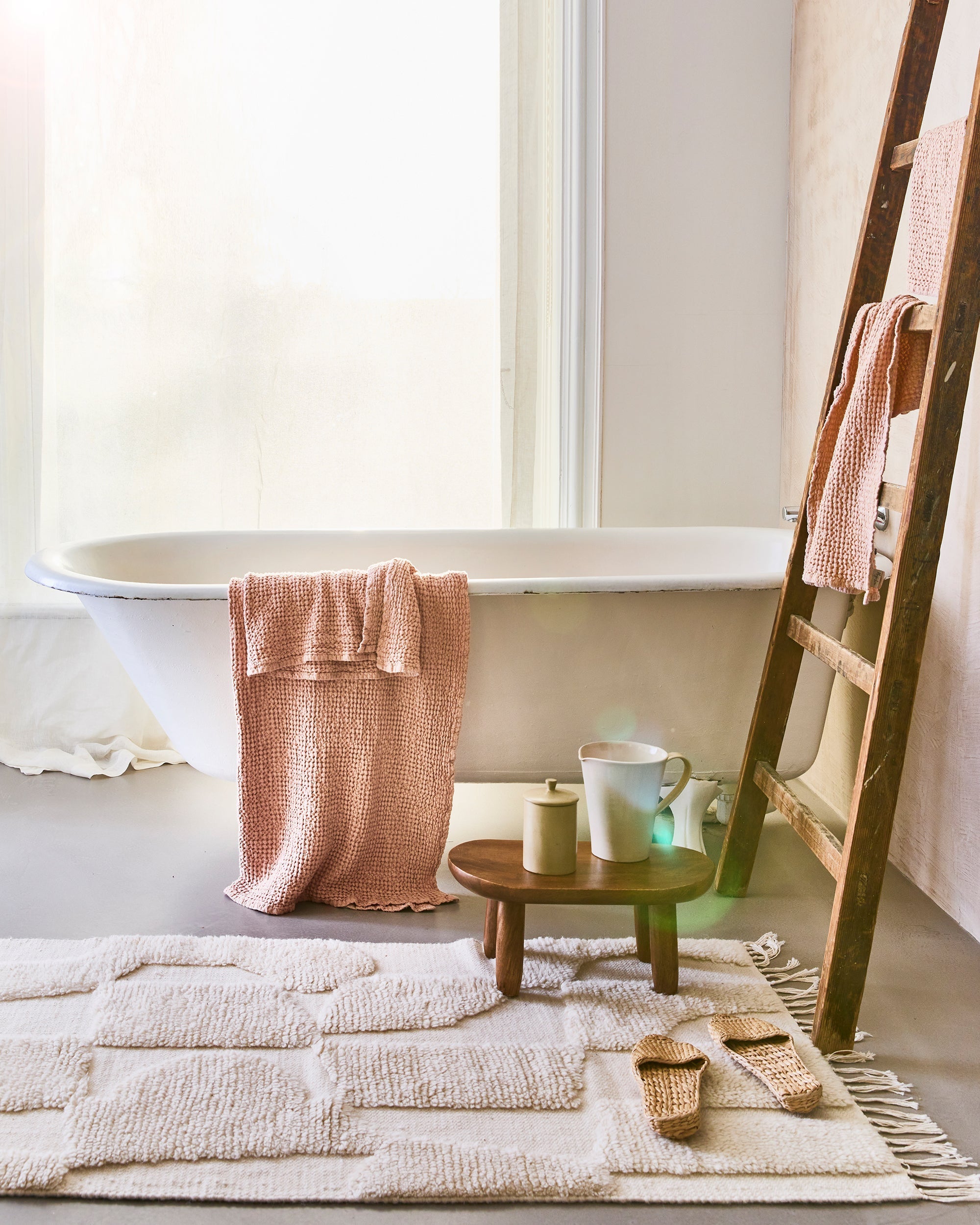 Waffle Bath Towel in Various Colors