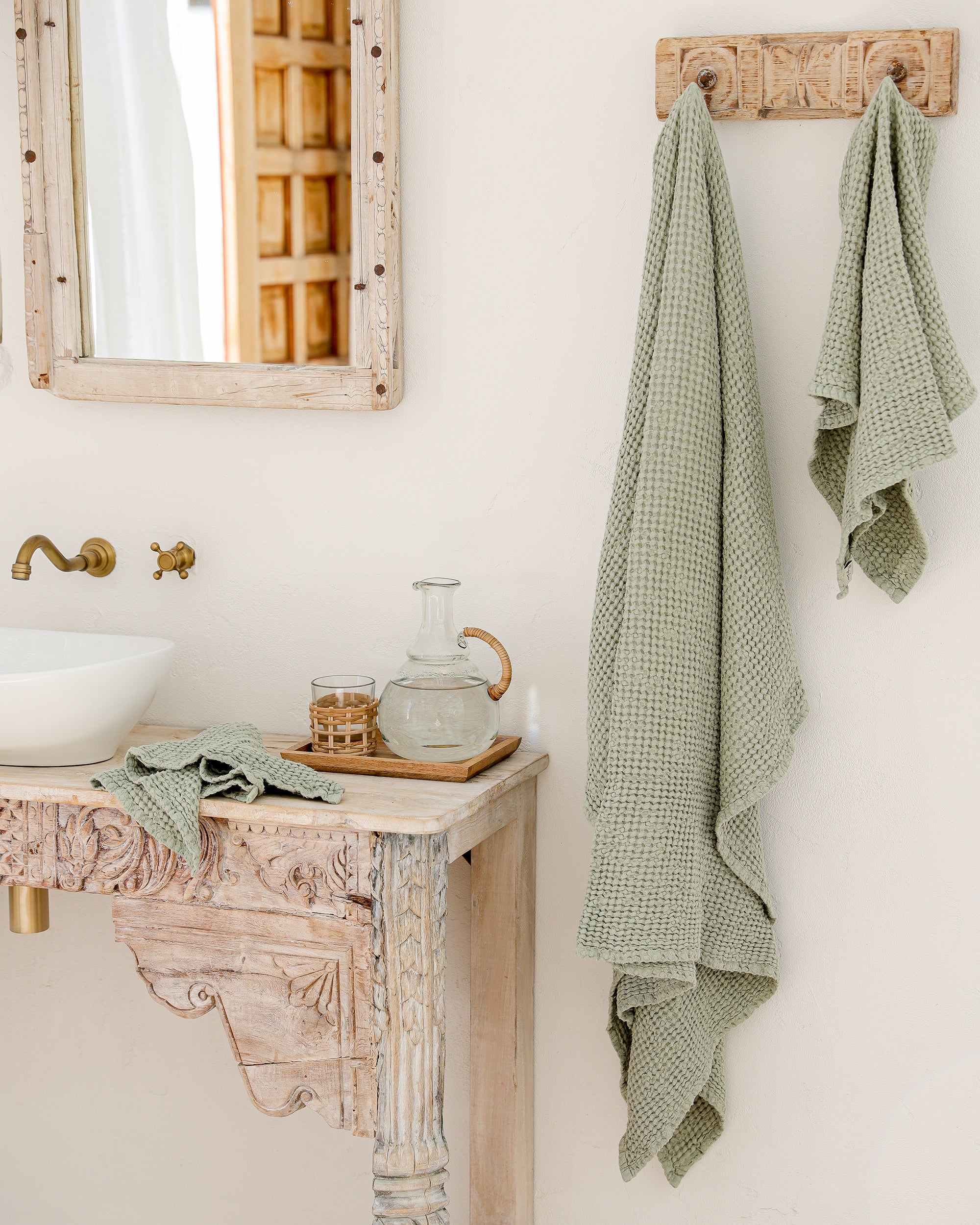 Waffle Bath Towel in Various Colors