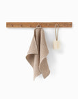 Waffle face towel in Beige