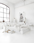 White linen duvet cover set (3 pcs)