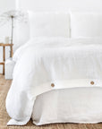 White linen duvet cover set (3 pcs)