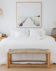 White linen duvet cover set (3 pcs)