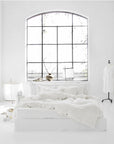 White linen sheet set (4 pcs)