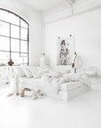 White linen sheet set (4 pcs)