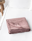 Woodrose linen flat sheet