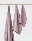 Woodrose waffle towel set (3 pcs)