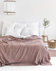 Woodrose waffle blanket