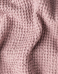 Woodrose waffle throw