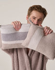 Travel Blankets with Strap - Multi Striped - Chenilla Lite™