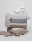 Travel Blankets with Strap - Multi Striped - Chenilla Lite™
