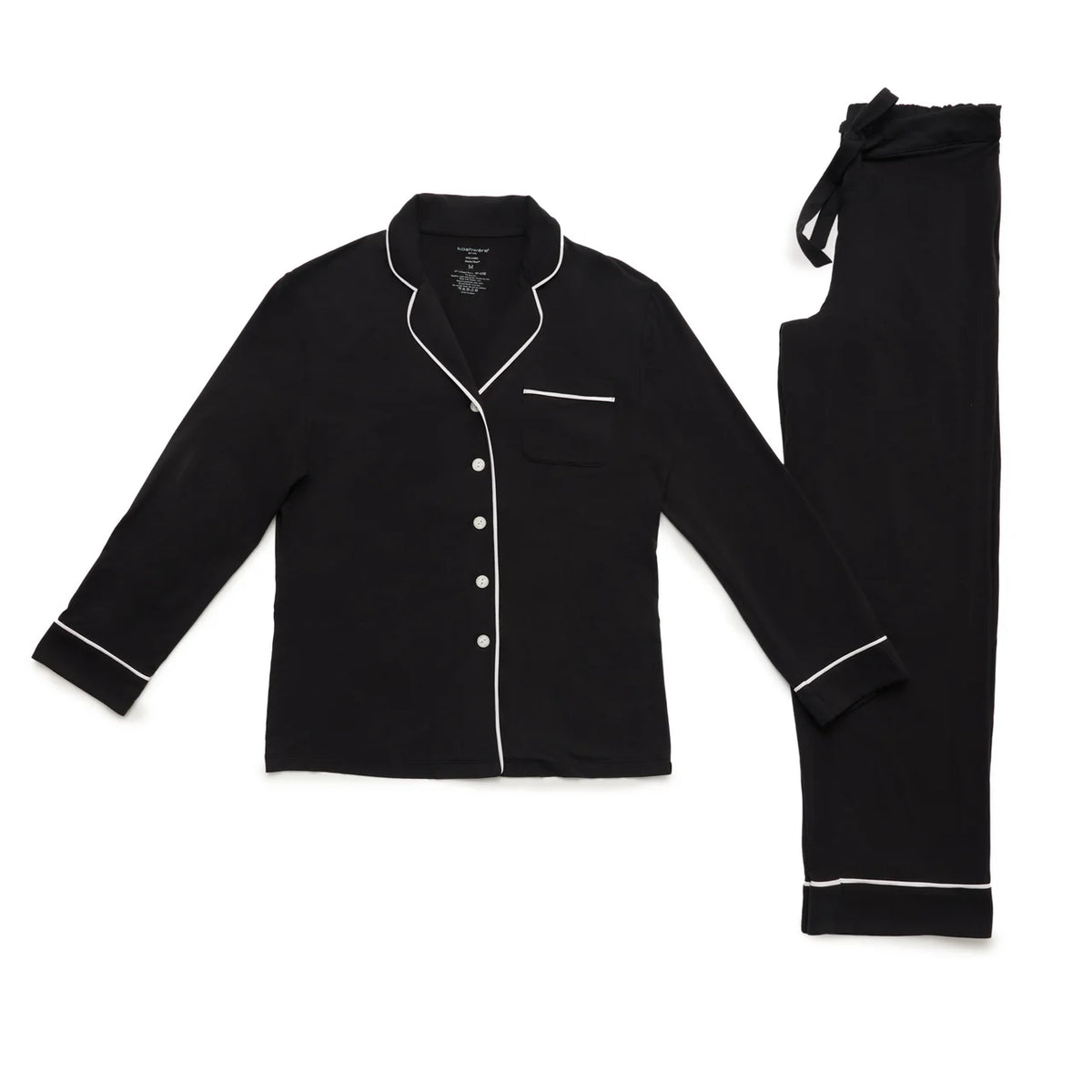 Women's - Collagen Long Pajama Sets - Solid w/ Piping - Beauty Fiber™