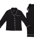 Women's - Collagen Long Pajama Sets - Solid w/ Piping - Beauty Fiber™