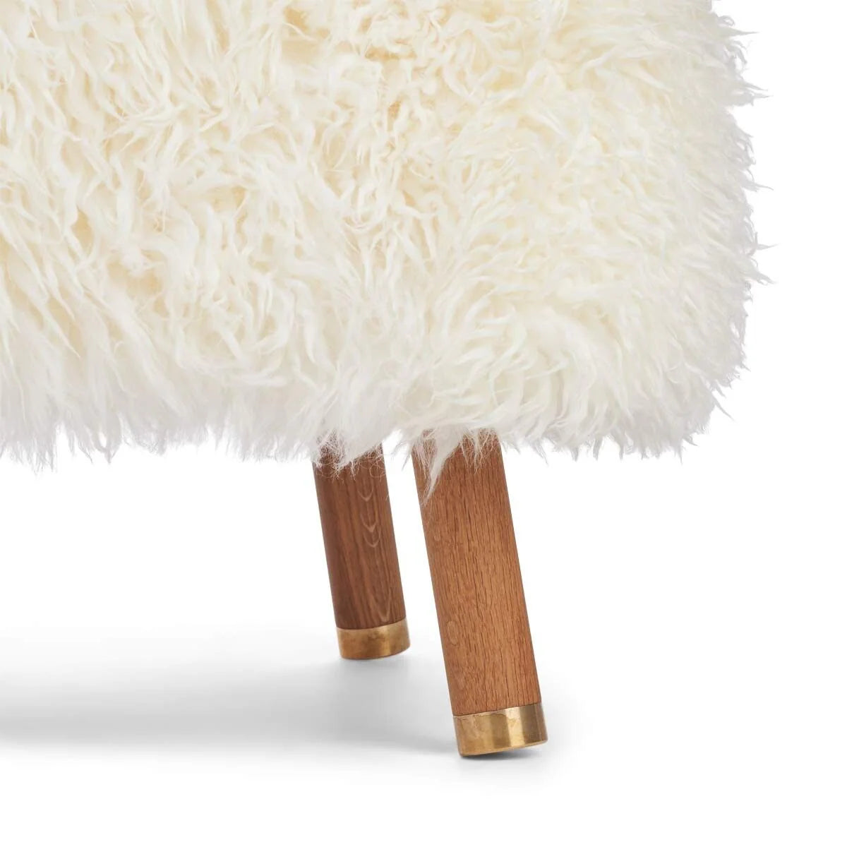 Emil Foot Rest Stool | Long Wool