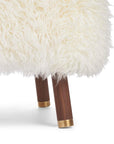 Emil Foot Rest Stool | Long Wool