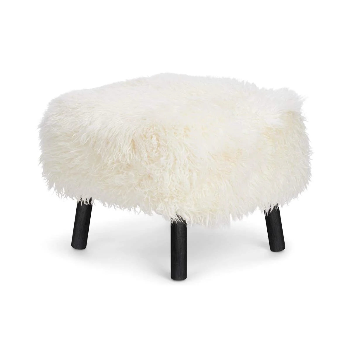 Emil Foot Rest Stool | Long Wool