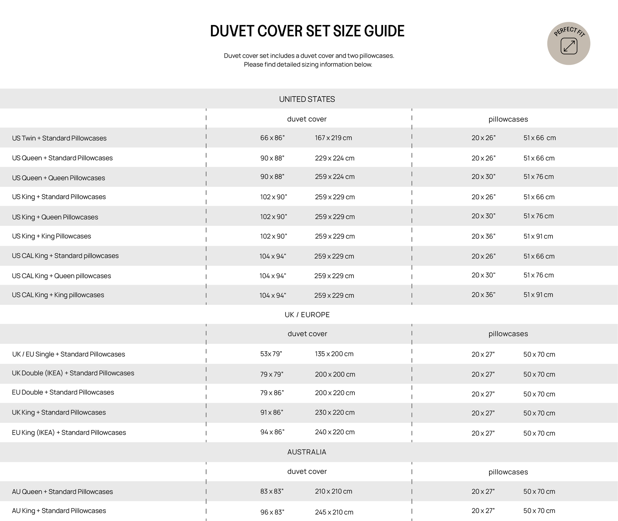 Sandy beige linen duvet cover set (3 pcs)