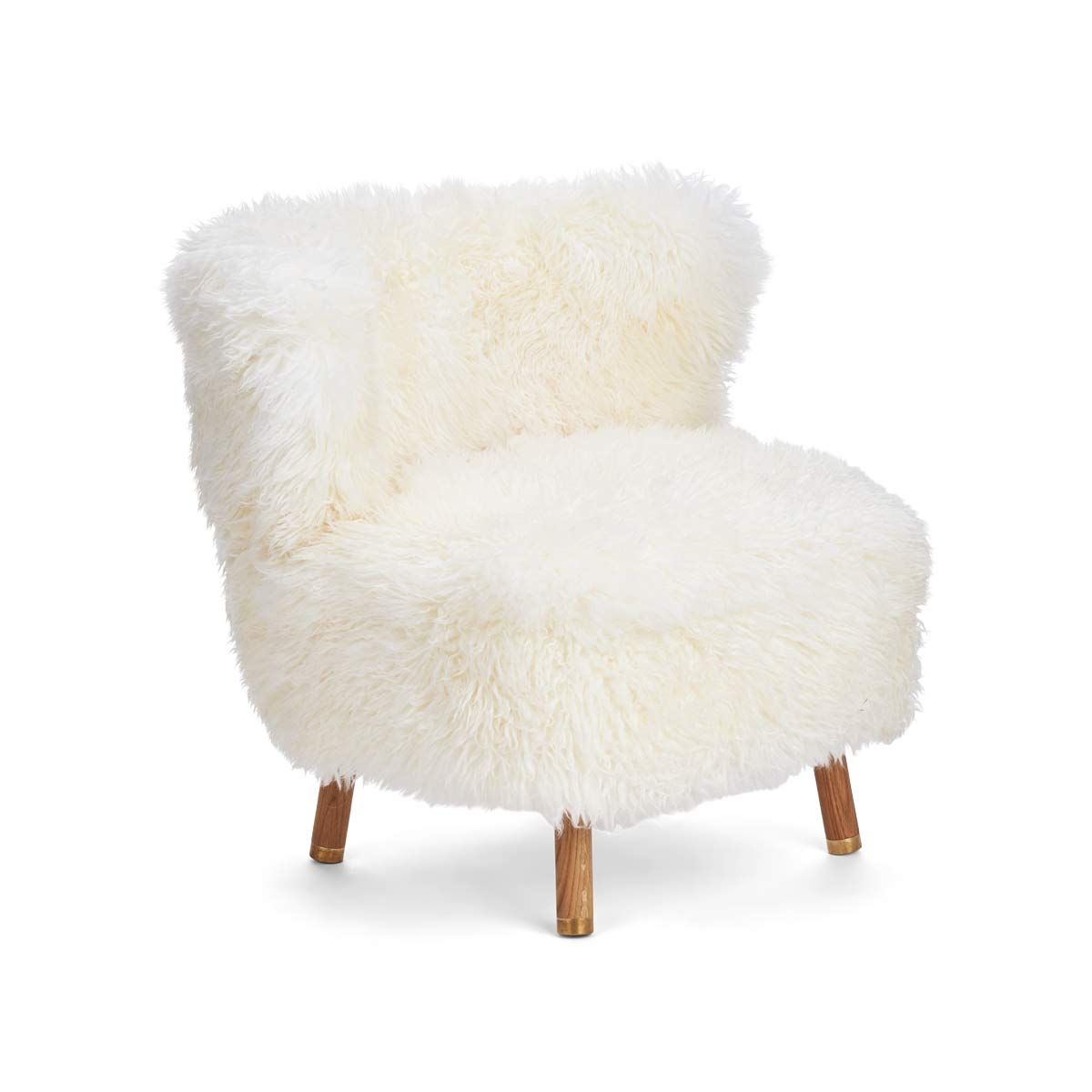 Emil Lounge Chair with Brass